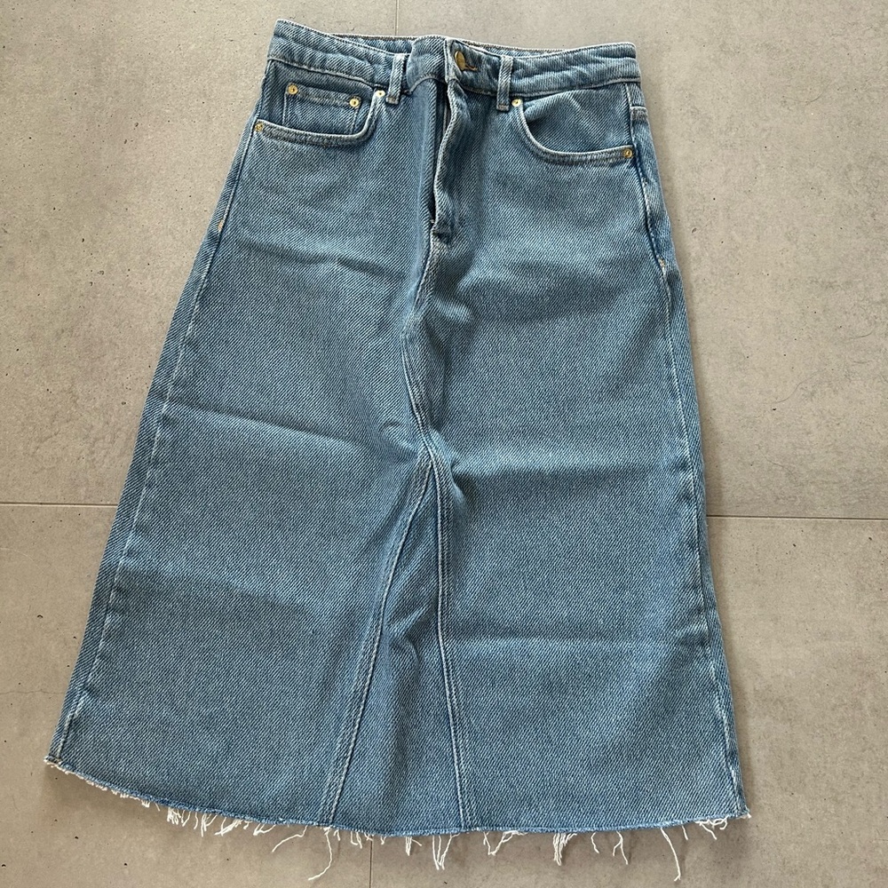 Ganni denim skirt